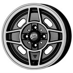 Felgi ATT czarny, polerowany front