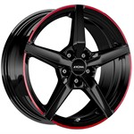 Felgi RONAL JETBLACK-RED RIM