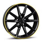 Felgi BORBET black matt rim yellow